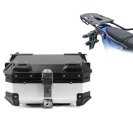 Set top case + Porte-bagages compatible avec Yamaha Tenere 700 19-24 argent Bagtecs XB28