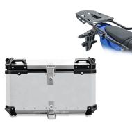 Set Topcase + Gepäckträger passend für Yamaha Tenere 700 World Raid 22-24 silber Bagtecs XB65
