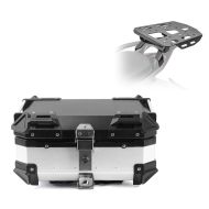 Set top case + Porte-bagages compatible avec Ducati Multistrada V4 / S 21-24 argent XB28 Universal 28 litres