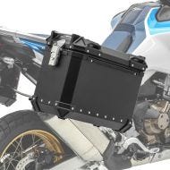 Valise laterale aluminium moto Bagtecs XW38 noir 38 Litres gauche