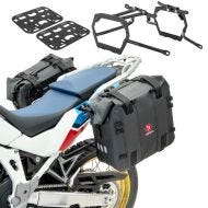Sacoches latérales + supports compatible avec BMW F 800 GS 08-17 cavalières + Plaque XA32 Bagtecs