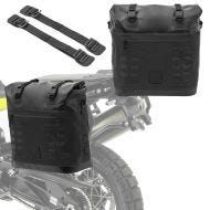 Motorrad 2x Überwurf Satteltasche Bagtecs IPX 35L Seitentasche wasserdicht paar schwarz