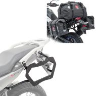 Satteltaschen Set WP8 passend für Honda Transalp 750 23-24 mit Hecktasche und Kofferträger Bagtecs