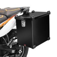 Motorrad Alukoffer Namib 40Ltr Aluminium Seitenkoffer schwarz