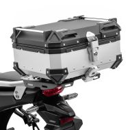 Motorrad Alu Top Case Bagtecs XB28 Aluminium Universal 28 Liter silber