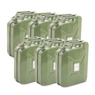 6x Bidon d'essence en métal 20 litres Bidon de carburant Bagtecs JC3 vert