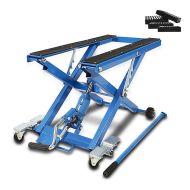 Pont élévateur ciseaux compatible avec Victory Boardwalk ConStands Mid-lift XL en bleu