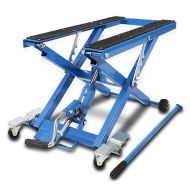 Pont élévateur ciseaux compatible avec moto custom ConStands Mid-lift XL bleu CB14690