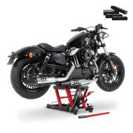 Ponte elevateur ciseaux compatible avec moto custom ConStands Mid-lift L Plus rouge CB11042