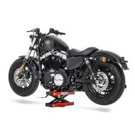 Pont elevateur ciseaux compatible avec Suzuki GSX 1400 / 1200 / 750 Cric ConStands Mini-Lift rouge