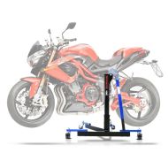 Lève moto centrale compatible avec Benelli TnT 1130 Cafe Racer 04-12 bleu ConStands Power-Evo