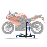 Lève moto centrale compatible avec Kawasaki ER-6f 06-11 bleu ConStands Power-Evo