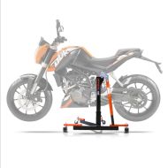 Lève moto centrale compatible avec KTM 125 Duke 11-16 orange ConStands Power-Evo