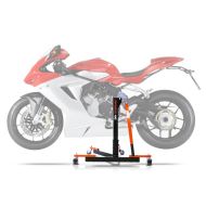 Lève moto centrale compatible avec MV Agusta F3 800 / RR / Rosso 13-25 orange ConStands Power-Evo