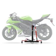 Lève moto centrale compatible avec Kawasaki ZX-10R 08-10 rouge ConStands Power-Evo
