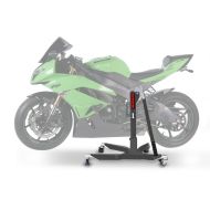 Lève moto centrale compatible avec Kawasaki ZX-6R 09-16 gris ConStands Power-Classic