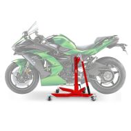 Lève moto centrale compatible avec Kawasaki Ninja H2 SX 18-25 rouge ConStands Power-Classic