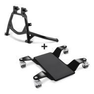 Hauptständer mit ABE + Rangierhilfe Constands passend für Yamaha TDM 900 02-13 Rangierplatte schwarz