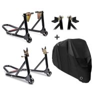Set MA1 Motorradheber ConStands Montageständer Set und Abdeckplane Stretch XL schwarz