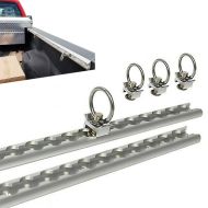Rail d'arrimage compatible avec moto custom Custom sécurisation du transport avec 4 anneau d'arrimage fixation Rail de fixation rail d'ancrage transport 1m ConStands CB2744