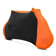 Motorradabdeckung passend für Motocross, Enduro Craftride Indoor M-L in schwarz-orange