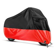 Abdeckplane passend für Honda Rebel 500 CMX VFR 750 F / R VFR 800 F Craftride XL in schwarz-rot
