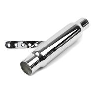 Craftride Pot d'échappement compatible avec BMW R 100 R / RS / RT Cafe Racer Vintage chrome