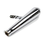 Craftride Pot d'échappement compatible avec Triumph Thunderbird Sport / Storm Caferacer Cone chrome