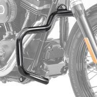 Pare cylindre Mustache compatible avec Harley Davidson Dyna Fat Bob 08-17 noir Craftride