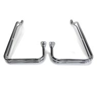 Protection de sacoche compatible avec Harley Davidson Touring 09-13 Craftride Twin Rail chrome