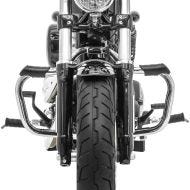 Pare carter compatible avec Harley Davidson Sportster 883 04-10 Mustache chrome Craftride