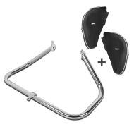 Sturzbügel Set für Harley Davidson Tri Glide Ultra 09-20 mit Spritzschutz Craftride S-Y3_1