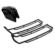 Rails de rabat de sacoches laterales compatible avec Harley Davidson Touring 93-13 noir Craftride