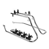 Support de valise latérale compatible avec Harley Davidson Softail 1986-2017 chrome Craftride