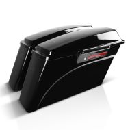 Sacoches rigides compatible avec Harley Davidson Touring 94-13 valise laterale set Craftride 30Ltr Noir Serrure
