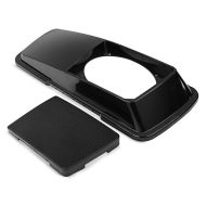 Couvercle Sacoches Rigides pour haut-parleur compatible avec Harley Davidson Touring 94-13 noir Craftride