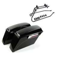 Sacoches laterales compatible avec Harley Davidson Heritage Softail Classic 88-17 Craftride incl. Supports noir