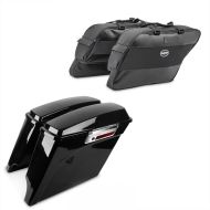 Seitenkoffer Stretched passend für Harley Davidson Electra Glide Classic 94-12 mit Innentaschen Stretched schwarz