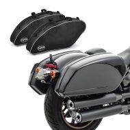 Set: Seitenkoffer Craftride passend für Harley Davidson Low Rider / S / ST 18-24 mit Halter HB13 + Koffer Innentaschen
