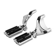 Sozius Fussrasten Set mit Halter passend für Harley Davidson Sportster 883 Superlow 11-13 CR1 Craftride