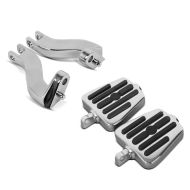 Sozius Fussrasten Set mit Halter passend für Harley Davidson Road King Special 17-24 FB1 chrom Craftride