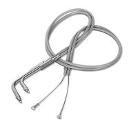 Gaszug 90cm für Harley-Davidson Sportster 2002-2014 Edelstahl Ummantelung_0