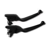 Set de Levier Frein Embrayage Broad compatible avec Harley Davidson Touring 08-13 noir Craftride