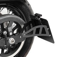 Support de plaque latérale compatible avec Yamaha XVS 650-1100 Drag Star 96-07 Craftride noir