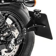 Support de plaque latérale compatible avec Harley Davidson Sportster 04-20 Craftride noir
