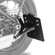 Seitlicher Kennzeichenhalter passend für Triumph Bonneville Bobber / Black 17-24 Kennzeichenträger mit LED Beleuchtung Craftride