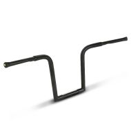 Lenker Square Fat 1-1/4" Höhe 12" passend für Harley Davidson von Craftride Schwarz