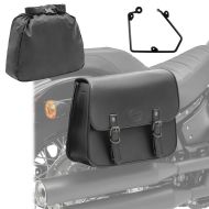 Sacoche Lateral et support compatible avec chopper / custombikes 16-20 droit Laredo 20l Craftride