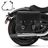 Sacoche Lateral et support compatible avec chopper / custombikes 95-15 droit Laredo 20l Craftride