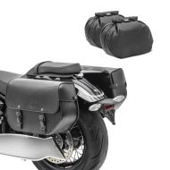Satteltaschen passend für Kawasaki W800 Cafe / Street Craftride Kentucky 30Ltr schwarz